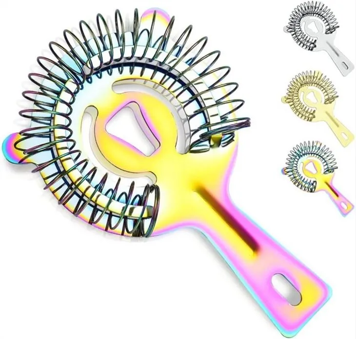 Saringan Hawthorne Koktail Stainless Steel Berwarna-warni